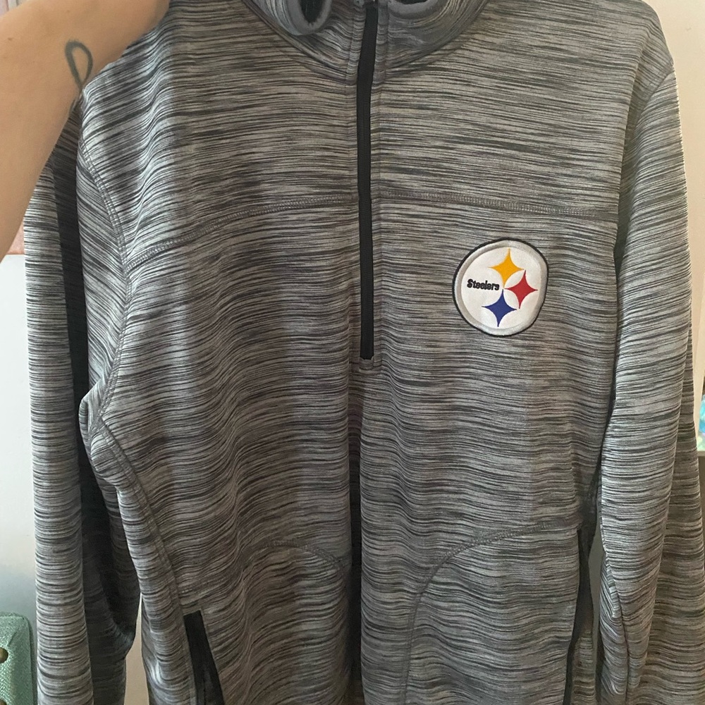 Steelers 1/4 zip vguc size large